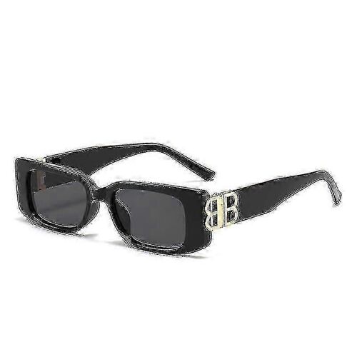 Balenciaga Sonnenbrille Mit Schwarzem Rahmen Im Gleichen Stil Xh