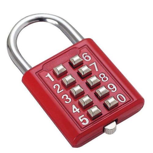 2025 - Bouton De Combinaison Cadenas De Sécurité Serrure Numérique Valise Porte De Coffre Boîte À Tiroirs Outils De Bricolage 10 Chiffres 5