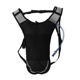 Sac D'hydratation Sac À Dos D'eau Multifonctionnel Léger Et Respirant Avec Paille De Sac À Eau De 2l Pour La Course À Pied Randonnée Cyclismeargent