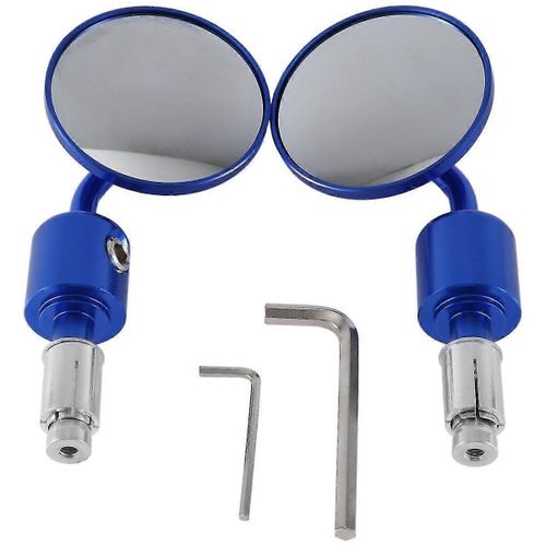Moto Réflecteur Réflecteur Poignée Universelle Rétroviseur Arrière,Bleu