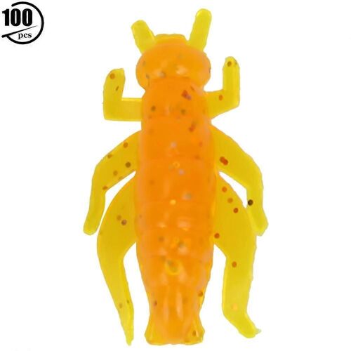 Lot De 5 Leurres Souples 2.3cm Pour Pêche À La Carpe - Orange
