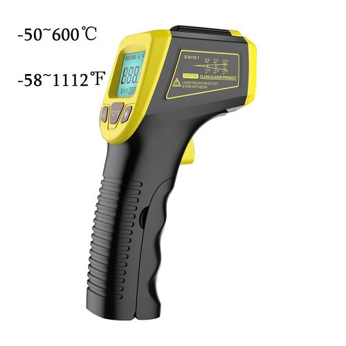 Thermomètre Infrarouge Numérique -50   600 °C /-58 1122 °F Thermomètre Sans Contact Gm320/Gm320s/Hw600/Hw550 Pyromètre Laser Ir De Réduction - Type Gm320s #D