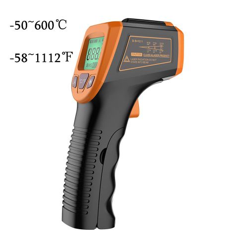 Thermomètre Infrarouge Numérique -50   600 °C /-58 1122 °F Thermomètre Sans Contact Gm320/Gm320s/Hw600/Hw550 Pyromètre Laser Ir De Réduction - Type Gm320s #A