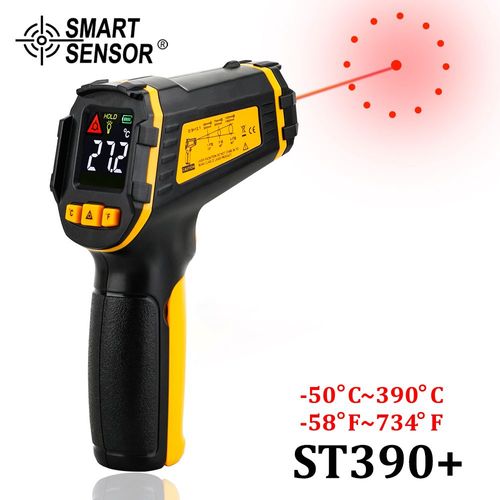 Thermomètre Infrarouge Numérique Compteur De Température Laser Pyromètre Sans Contact Imageur Hygromètre Ir Termometro Couleur Lcd Lumière Alarme - Type St390 #B