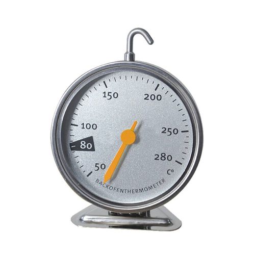 Thermomètre de four 50-280 Celsius,support en acier inoxydable,grand cadran,cuisson BBQ,viande,mesure de la température des aliments,ménage - Type Or