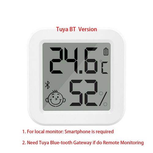 Le plus récent Tuya Bluetooth capteur de température et d'humidité LCD thermomètre Mini hygromètre électrique intelligent APP télécommande maison - Type THB1