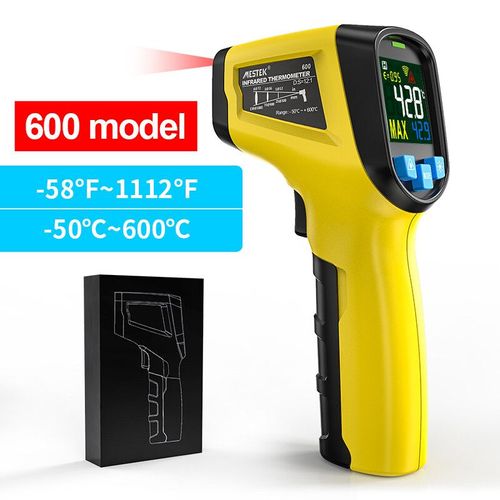 Thermomètre Infrarouge Numérique Industriel 400/800 ° C Pyromètre Sans Contact Lcd Cuisine Haute Température Laser Compteur D'humidité - Type 600(No Probe)