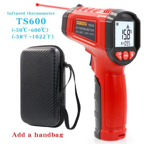 Thermomètre Hytais Infrarouge Sans Contact Ts600,Jauge De Température Électronique Industrielle Portative De Haute Précision Ts380 - Type Ts600add A Handbag