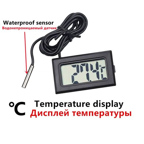 Mini capteur numérique LCD d'intérieur pratique,capteur de température,humidité,thermomètre,hygromètre - Type FY-10 and Cable-B