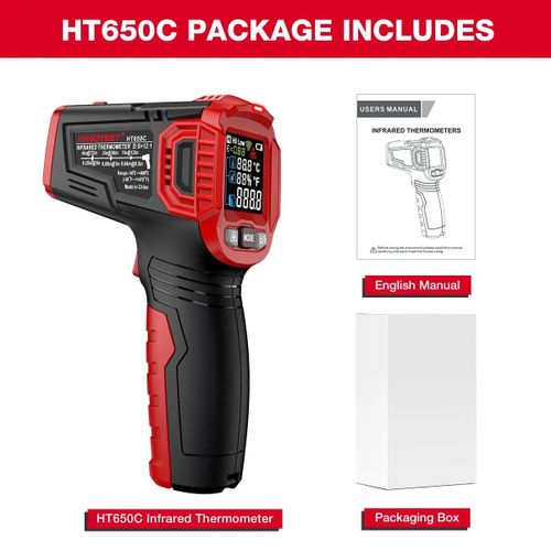 HABOTEST-Pistolet Therye.com à infrarouge numérique,laser sans contact,pizza,barbecue,moteur de gril,industrie,IR,HT650,-50   380,550/800 - Type HT650C #A