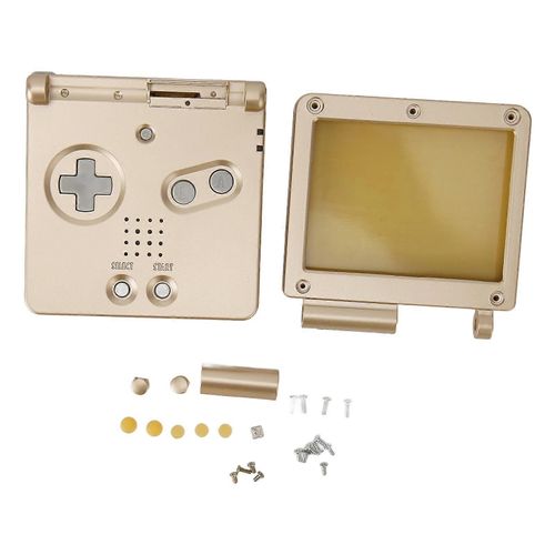 Coque De Console De Jeu Pour Gba Sp Pièces Complètes De Remplacement Boîtier De Boîtier Avec Boutons Pour Gameboy Advance Sp Gold