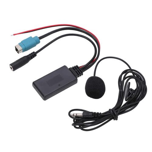 Adaptateur de câble Bluetooth AUX IN stéréo pleine vitesse avec microphone amovible de remplacement pour Alpine 2009 ?up