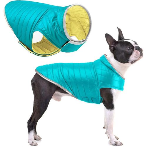 Manteau Réversible Pour Chien,Veste Chaude D'hiver Pour Chien,Gilet Imperméable Pour Chiot,Vêtements Pour Animaux De Compagnie Pour Petit,Moyen,Grand