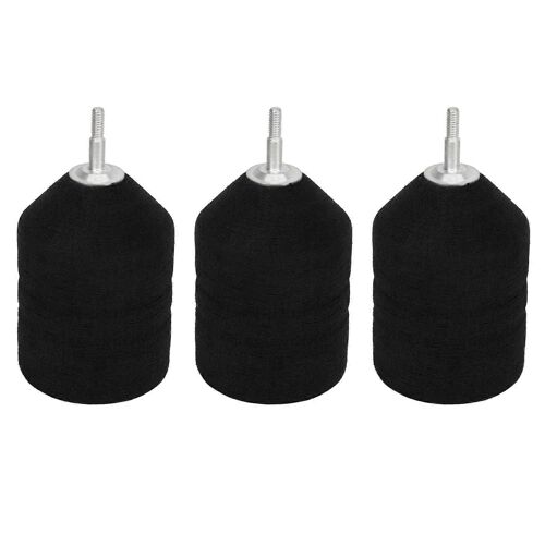 3pcs Mousse Pointes Flèches Eva Alliage D'aluminium Tir À L'arc Accessoire D'entraînement Pour Jeu De Marquage De Bataille De Tir À L'arc Noir