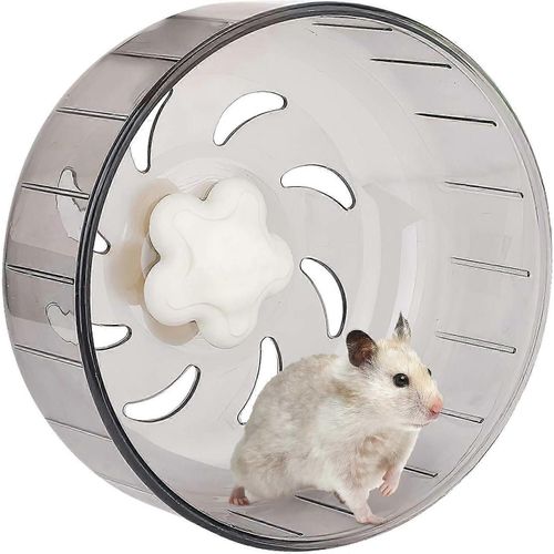 Roue De Course De Hamster Roue En Plastique Acrylique Super Silencieuse Pour Petits Animaux De Compagnie Hamster Cochon D'inde