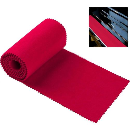Housse Anti-Poussière De Clavier De Piano Souple Rouge,Housse De Protection Anti-Poussière 88 Touches,Housse De Protection Pour Clavier Électronique,Piano Numérique