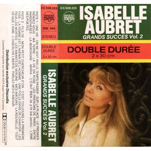 Isabelle Aubret Grand Succes Vol 2 K7 Audio