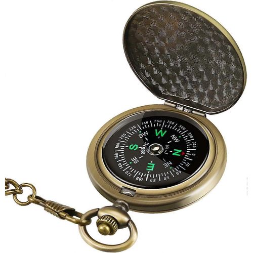 Boussole,Boussole De Camping En Métal,Boussole De Poche,Boussole Étanche,Boussole Portable Pour Enfants,Pour Voyager