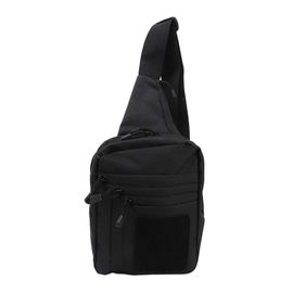 Sac De Poitrine Militaire Imperméable Multifonction Unisexe Oxford Tissu Nylon Voyage Sac À Dos À Bandoulière Pour Cyclisme Noir