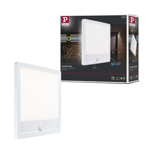 Ext 230v Panneau Led Lamina Carré 14,5w 1900lm 3000k Pir Ip44 Bord Mer Bl