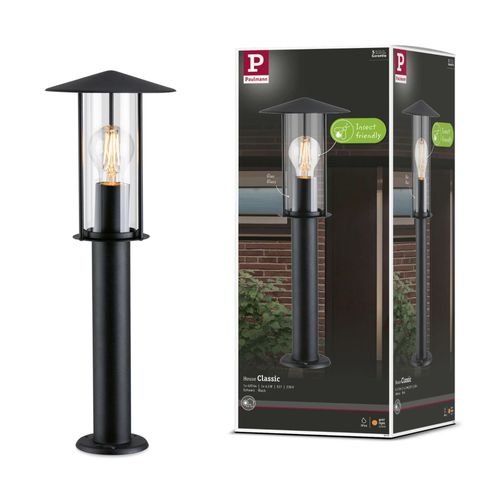 Ext 230v Borne Lumineuse Classic E27 4,3w 420lm 2200k Ip44 Anthracite