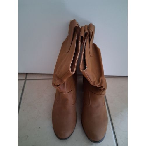 Bottines A Talon Marron Clair "P - 36" Women Only