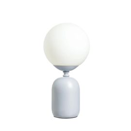 Glowing Charm Tablel E14 Max 20w Gris Pierre/Blanc Céramique