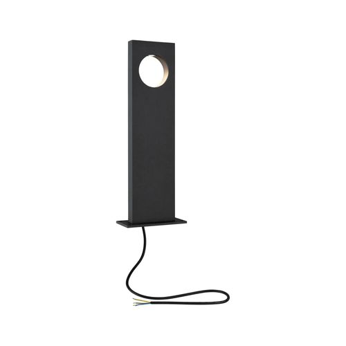 Ext 230v Borne Lumineuse Ivo 5,5w 530lm 3000k Ip65 Aluminium Anthracite