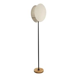 Pauleen Lampadaire Boho Darling Max20w E27 H164,5cm Mét/Bois/Lin Nr/Beige 230v