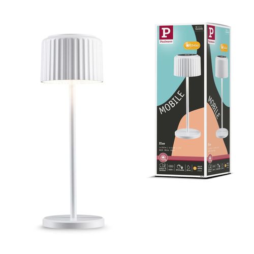 Ext Solaire Lampe À Poser Else 2,5w Usb-C 250lm 2700k Gradable Blanc Ip44