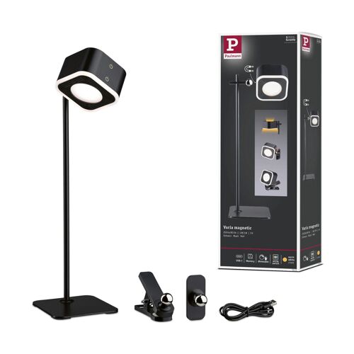 Lampe À Poser Varia Magnetic 3en1 3w Usbc Noir