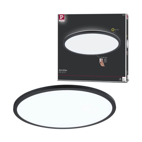 Panneau Led Atria Shine D.420mm 22w 2800lm 4000k 3stepdim Noir 230v