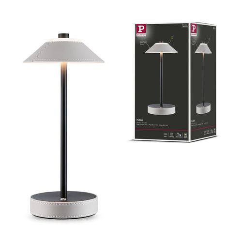 Lampe À Poser Pellini 2w 300lm Whiteswitch Gradable Cuir Usb-C Beige