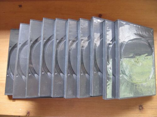 Boitiers Dvd Simple Noir En Lot De 10 Pièces