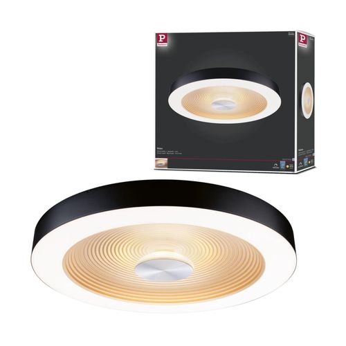 Pla Volea D.400mm 4w/18,5w 500lm/2400lm 3000k Gradable Noir Doré Ip44