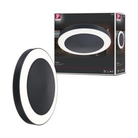 Ext 230v Plafonnier Circula 14w 1800lm 3000k Détect. Mvt Ip44 Anthracite