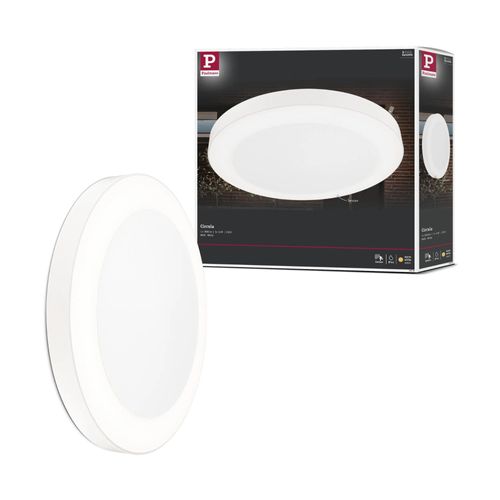 Ext 230v Plafonnier Circula 14w 1800lm 3000k Détect. Mvt Ip44 Blanc