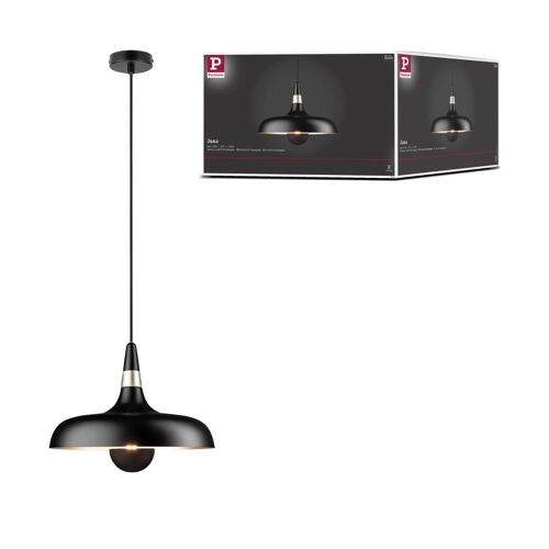 Juna Lampe Pendule 340mm Max.1x20w E27 Noir Doré 230v Mét
