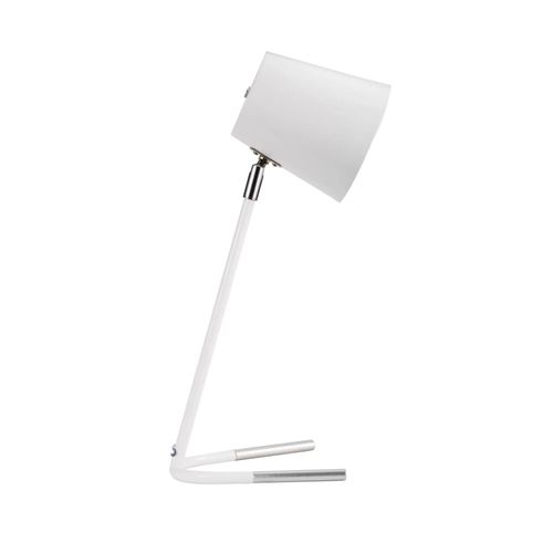 True Glow Lampe À Poser Max20w E14 Blanc/Argent 230v Métal