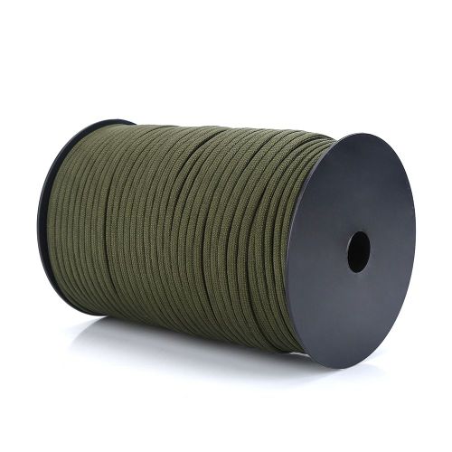 Cordon De Parachute Paracorde RéFléChissant 550, Cordon à 9 Brins, 100 M (Vert ArméE)