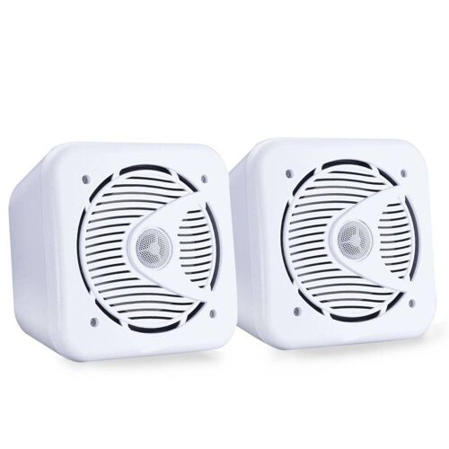 Mini enceintes haute qualité 13cm 160 W blanches