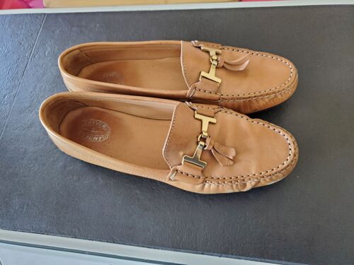 Mocassin Camel Marque Triver Flight, Modèle Motio - 38