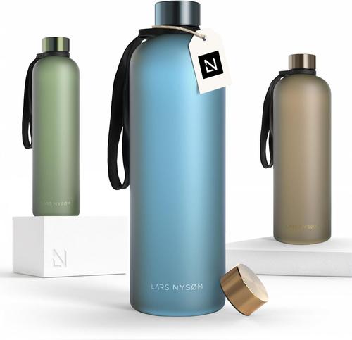 Gourde 1,5l | Bouteille D'eau 1500ml | Gourde De Sport Ultralégère En Tritan | Idéal Pour Le Sport, Le Bureau, Le Yoga, Les Enfants | 2 Couvercles Inclus (Berry Red, Xl 1500ml)