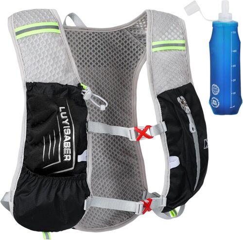 Jexnovashop-Sac À Dos Gilet D'hydratation Léger Pour Course À Pied, Avec Gourde D'hydratation De 500 Ml Pour Randonnée, Trail, Course À Pied, Cyclisme, Course, Marathon Pour Femmes Et Hommes