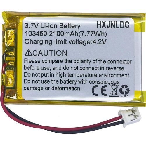 DC 3,7v 2100 mAh 103450 Batterie au Lithium polymère Rechargeable pour PS4 Controller CuH-zct1 Series,Et DIY 3.7-5v Remplacement de la Batterie des Produits électroniques