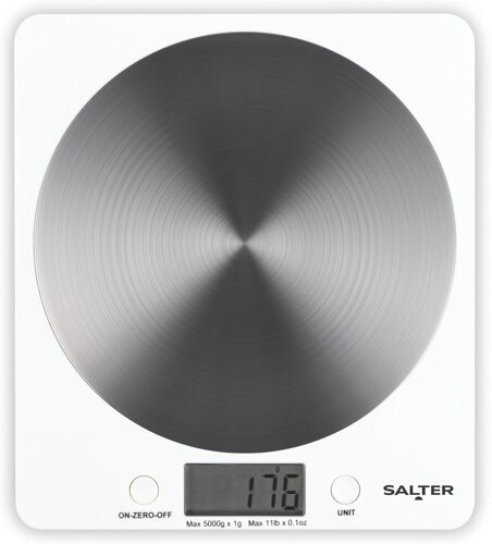 Balance De Cuisine Électronique Avec Plateforme Acier Inoxydable, Fonction Ajouter & Peser, Capacité 5kg, Affichage Lcd Facile À Lire, Précise Et Durable, Unités Métriques Et Impériales