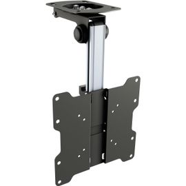 Support Tv Plafond Universel D0122 13-33 Pouces (33-84 Cm) Orientable Pliable Hauteur Réglable Télé Oled Lcd Led Vesa