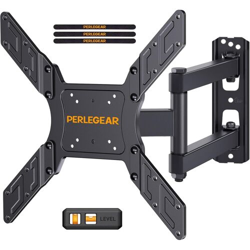 VornixorSarlshop-Support Mural TV pour écrans 26-60 Pouces LED LCD OLED, Fixation TV Murale Inclinable et Orientable avec VESA Max de 400x400mm Capacité Max de 45kg, PGMFK6