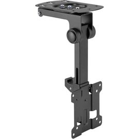 Support Tv Pour Plafond, Adapté Aux Téléviseurs 13-27 Pouces, Pliable, Réglable En Hauteur, Pivotant, Inclinable, Jusqu'À Vesa 100X100, Noir