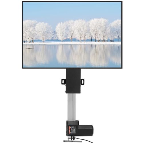 CHECARZHN--NO1-Support Tv Télévisions 26 À 50 Pouces Pied Tv Universel Télév ur Lcd/Led/Plasma Incurvés Hauteur Réglable 94,5-164,5 Cm Charge imal 60 Kg Moteur 1000N Pour Soulever Abaisser Tv 48,5X97
